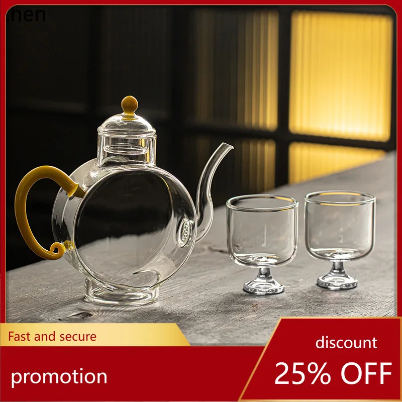 ZML Heat-Resistant Glass Teapot for Home and Office, Green Tea and Flower Tea Teapot, Tea Set
ZML Heat-Resistant Glass Teapot for Home and Office, Green Tea and Flower Tea Teapot, Tea Set