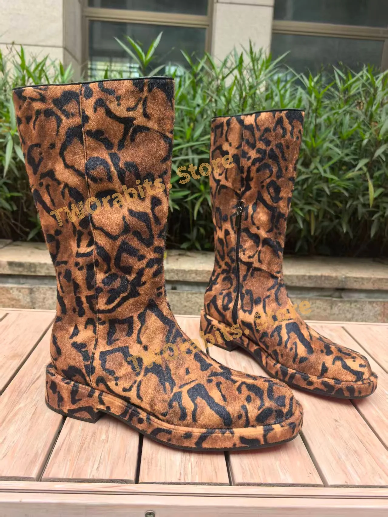 Designer Botas Mujer Leopard Print Knee Ankle Boot Round Toe Flat Suede Women Shoes Sexy Pump Bottes Femmes Cozy Bottes Hautes
Designer Botas Mujer Leopard Print Knee Ankle Boot Round Toe Flat Suede Women Shoes Sexy Pump Bottes Femmes Cozy Bottes Hautes