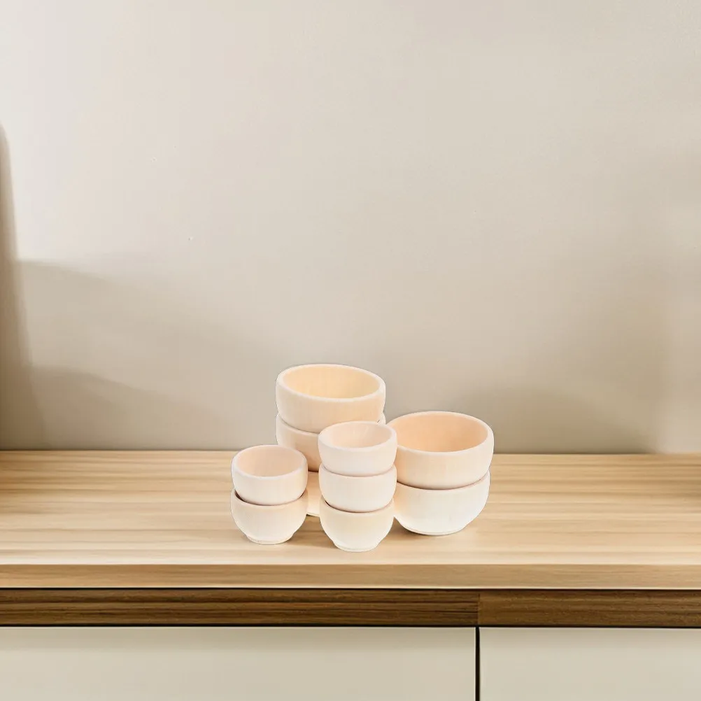 20Pcs Unfinished Mini Wood Bowls Natural Grain Blank Wooden Pinch Bowls for DIY Craft Painting Tableware Home Decor
20Pcs Unfinished Mini Wood Bowls Natural Grain Blank Wooden Pinch Bowls for DIY Craft Painting Tableware Home Decor