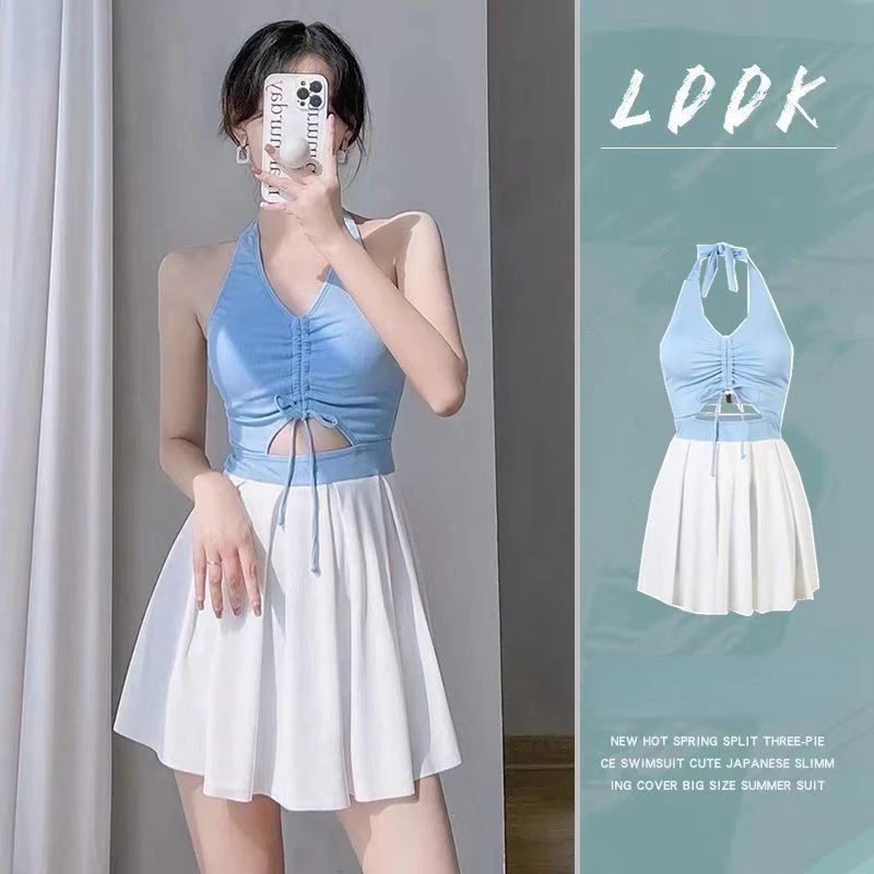Wisuwore Korean Girl Milk Blue Drawstring Sleeveless Swimsuit Female 2023 Summer New Fashion All Match Skinny Swimsuit
Wisuwore Korean Girl Milk Blue Drawstring Sleeveless Swimsuit Female 2023 Summer New Fashion All Match Skinny Swimsuit