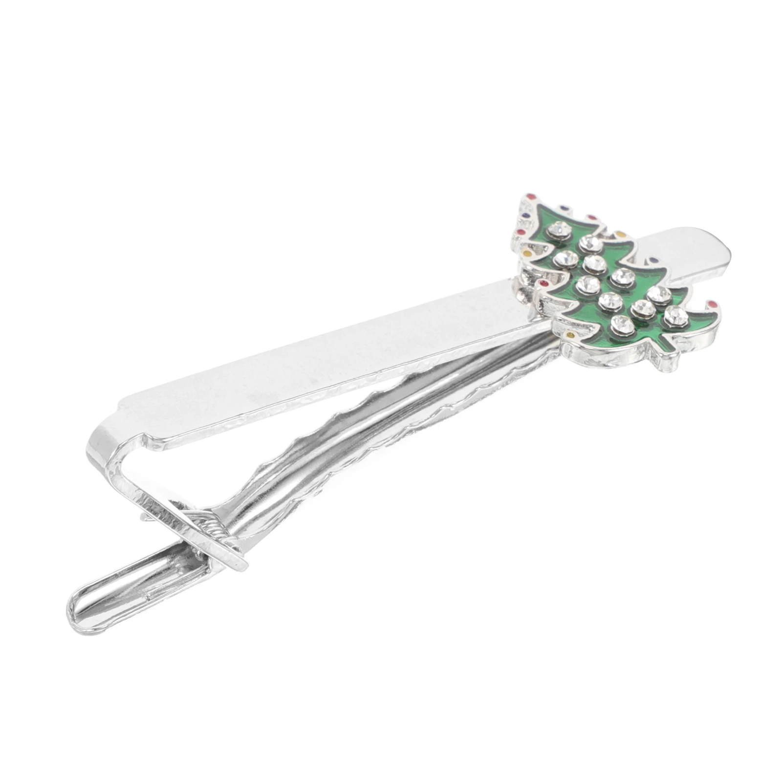 Christmas Tree Tie Clip for Men Modern Holiday Necktie Bar Pinch Clip Festive Party Business Wedding Silver Tone Metal Design
Christmas Tree Tie Clip for Men Modern Holiday Necktie Bar Pinch Clip Festive Party Business Wedding Silver Tone Metal Design