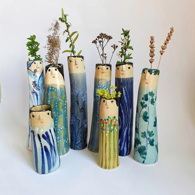 Bohemian Family Face Vases Handmade Dry Flower Vases Home Furnishings Resin Crafts
Bohemian Family Face Vases Handmade Dry Flower Vases Home Furnishings Resin Crafts