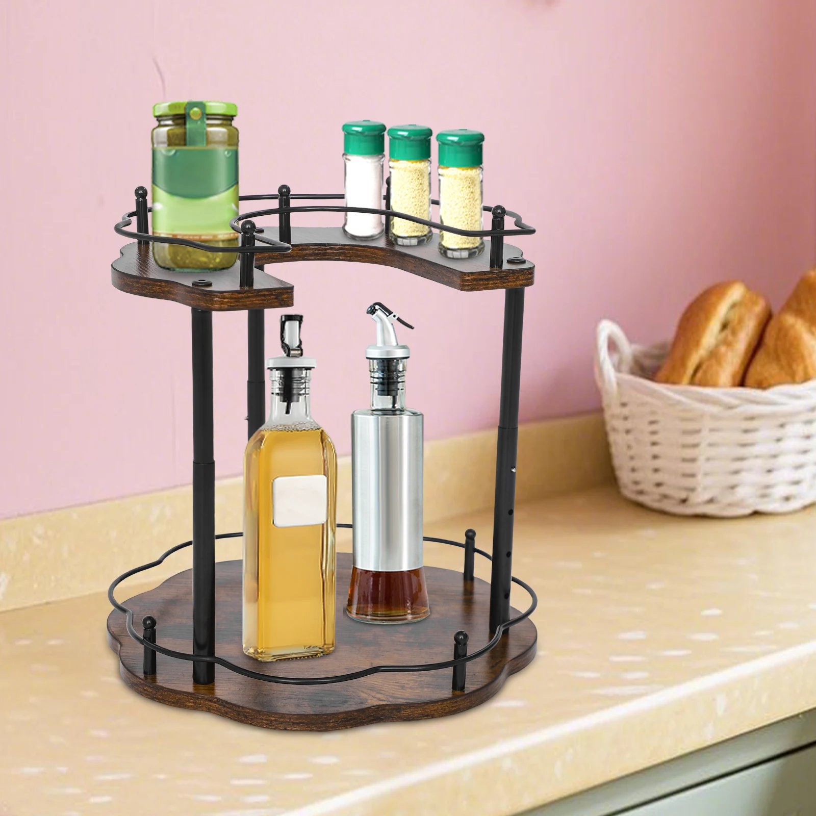 Ретро-органайзер для специй, регулируемая по высоте вращающаяся организация специй для шкафа-органайзера для приправ
Ретро-органайзер для специй, регулируемая по высоте вращающаяся организация специй для шкафа-органайзера для приправ