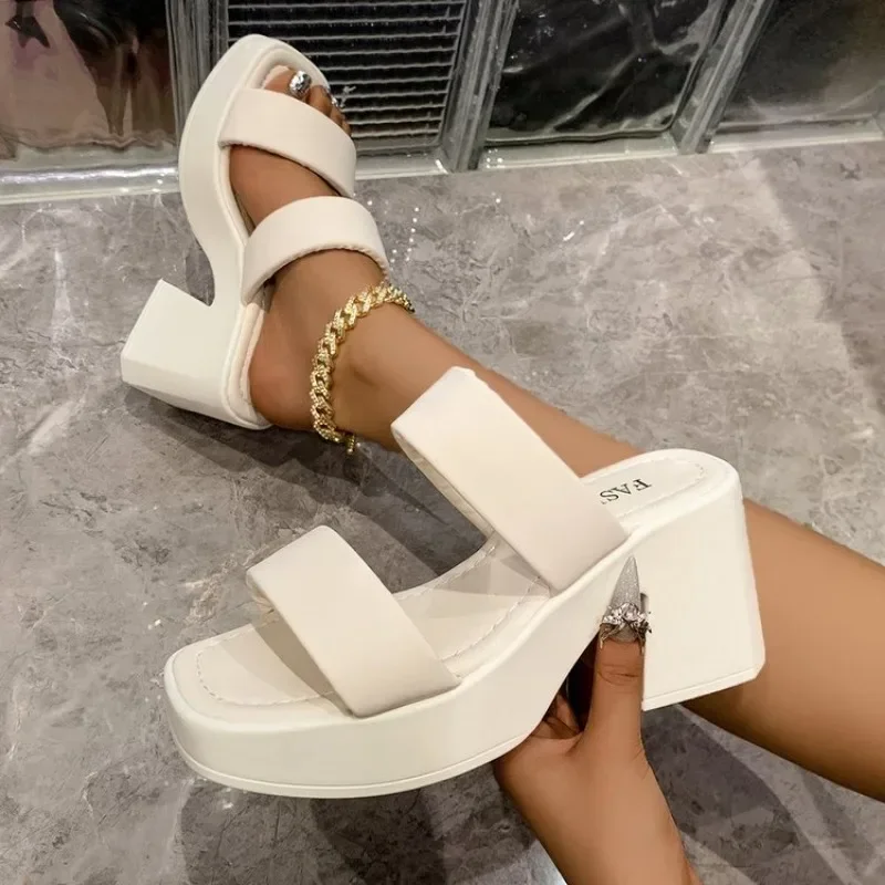 Женские босоножки на платформе в стиле поп-панк на массивном высоком каблуке с открытым носком, летняя обувь без шнуровки с эластичным ремешком на щиколотке, женские Zapatos Mujer 4
Женские босоножки на платформе в стиле поп-панк на массивном высоком каблуке с открытым носком, летняя обувь без шнуровки с эластичным ремешком на щиколотке, женские Zapatos Mujer 4