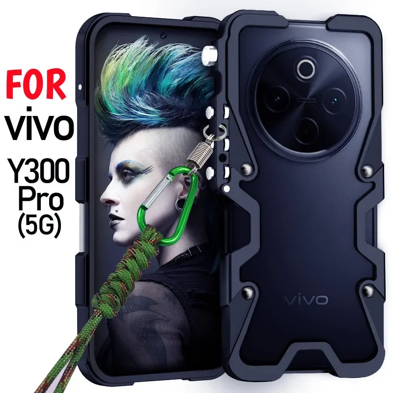 Luxury Aluminum Cover Shockproof Metal Case for Vivo Y300 X200 X100 Pro Ultra Case Metal Bumper Heat dissipation Long strap Case
Luxury Aluminum Cover Shockproof Metal Case for Vivo Y300 X200 X100 Pro Ultra Case Metal Bumper Heat dissipation Long strap Case