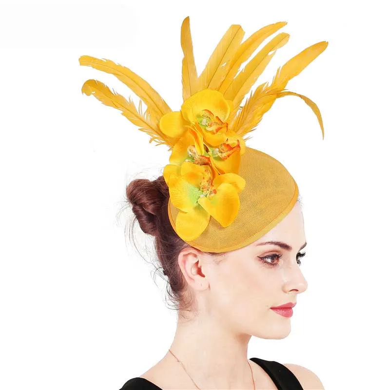 Women Fascinator Hats Hair Clip For Bridal Wedding Elegant Cocktail Church Fedora Hat Big Feather Flower Pillbox Hats Headwear
Women Fascinator Hats Hair Clip For Bridal Wedding Elegant Cocktail Church Fedora Hat Big Feather Flower Pillbox Hats Headwear