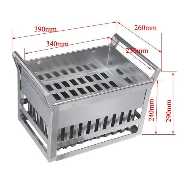 Industrial 40 Cavitis Stainless Steel Ice Cream Popsicle Mould Mold with Full 304
Industrial 40 Cavitis Stainless Steel Ice Cream Popsicle Mould Mold with Full 304