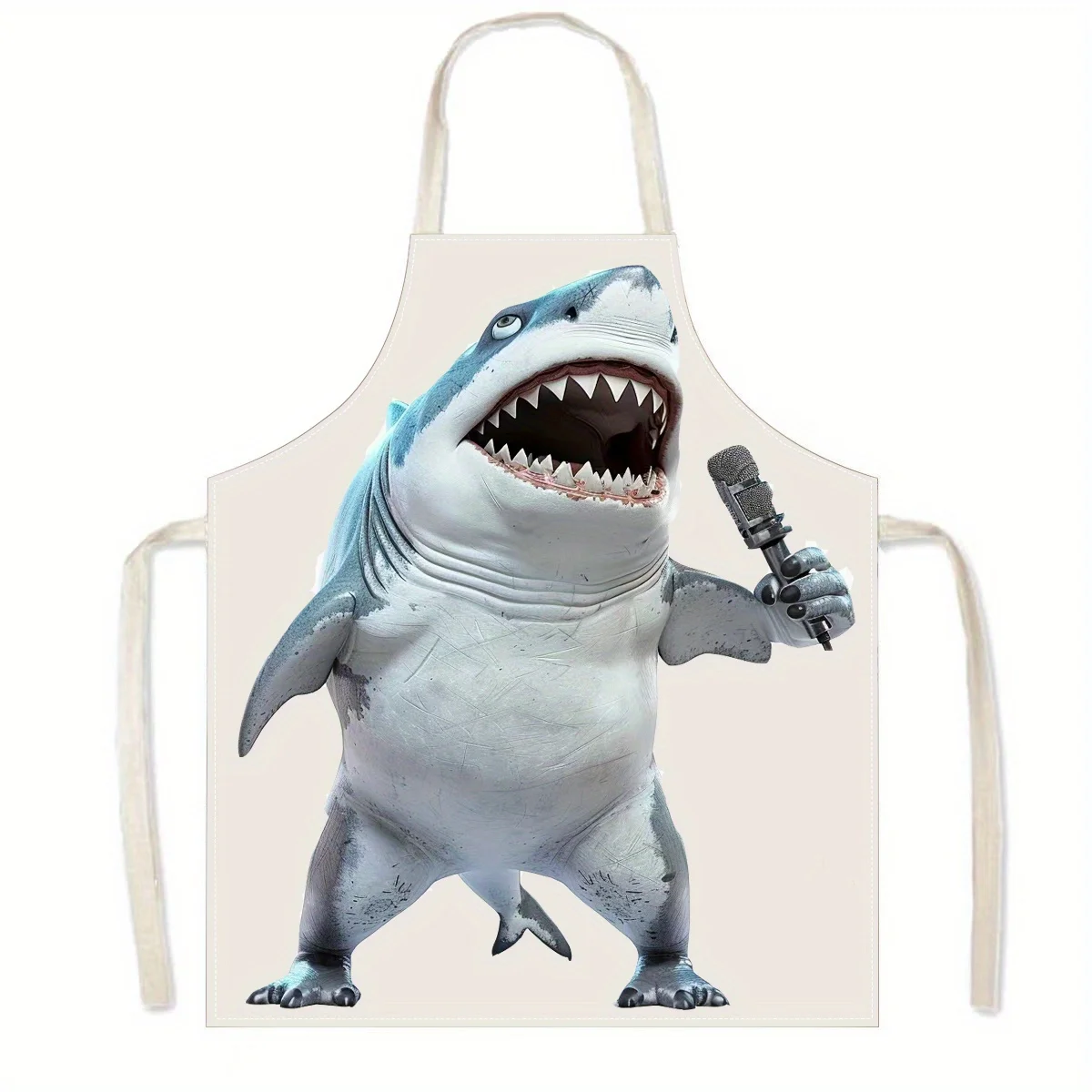 Shark Apron Linen Kitchen Cooking Baking Gift For Him Men Kids Funny Cartoon Shark Print Microphone Singing Ocean Theme
Shark Apron Linen Kitchen Cooking Baking Gift For Him Men Kids Funny Cartoon Shark Print Microphone Singing Ocean Theme