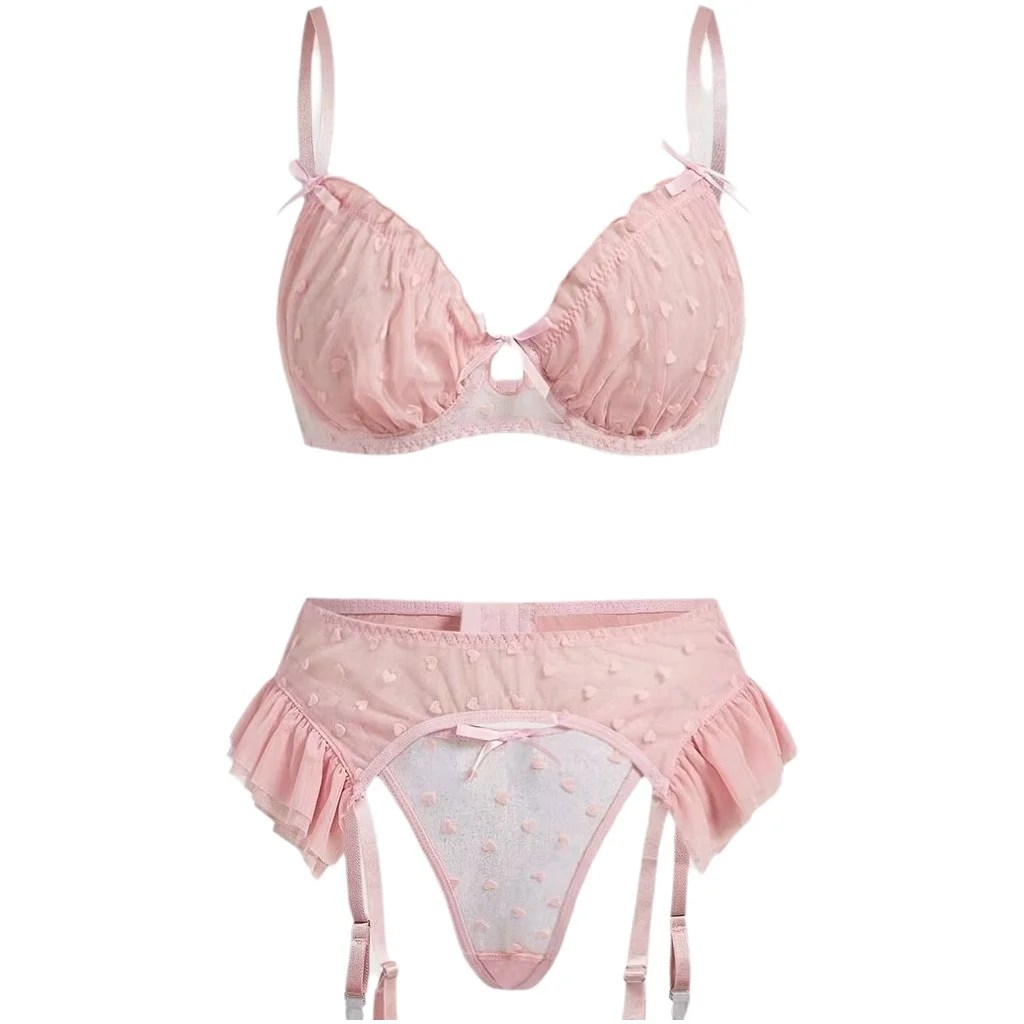 Sexy Bra Sets Pure Desire Mesh Pink Cute Heart Feminine Lace Erotic Lingerie Sets For Woman Pure Desire Charming Sexy Set 28F4
Sexy Bra Sets Pure Desire Mesh Pink Cute Heart Feminine Lace Erotic Lingerie Sets For Woman Pure Desire Charming Sexy Set 28F4