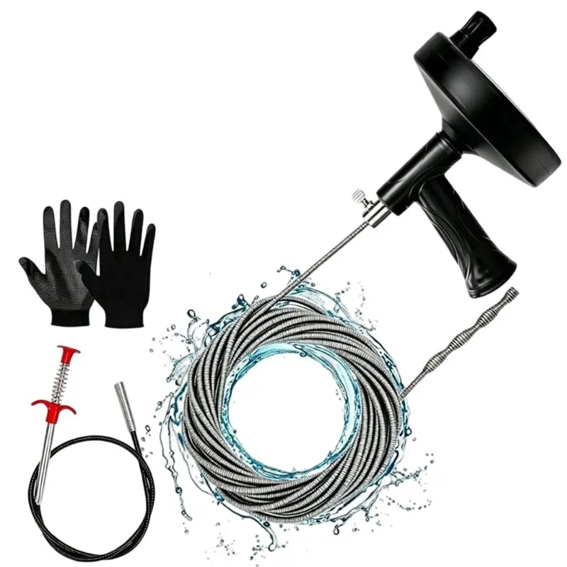 EYFL-Drain Unclogging Tool Set Pipeline Unclogging Tool Sewer Drain Clog Remover
EYFL-Drain Unclogging Tool Set Pipeline Unclogging Tool Sewer Drain Clog Remover