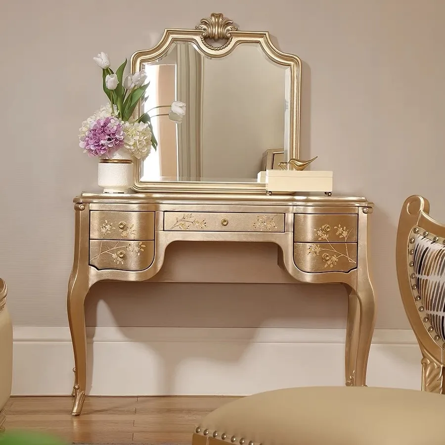 Neu Французский легкий роскошный комод из цельного дерева с резной ручной росписью, спальня в европейском придворном стиле принцессы для домашнего использования
Neu Французский легкий роскошный комод из цельного дерева с резной ручной росписью, спальня в европейском придворном стиле принцессы для домашнего использования