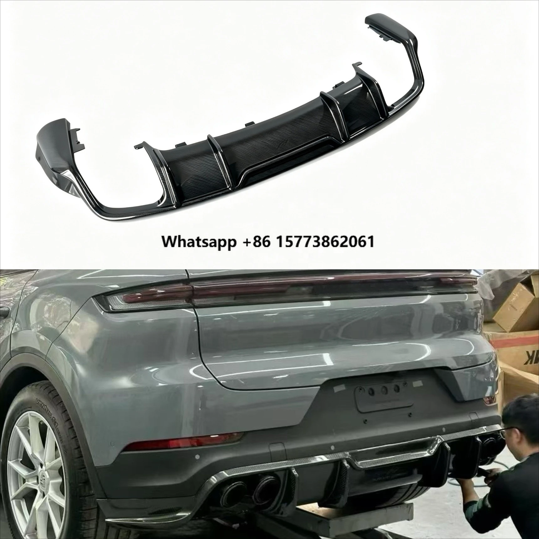 For CAYENE 2018-2025 Carbon Fiber FD Style Rear Bumper Extension Lip Diffuser Factory Direct
For CAYENE 2018-2025 Carbon Fiber FD Style Rear Bumper Extension Lip Diffuser Factory Direct