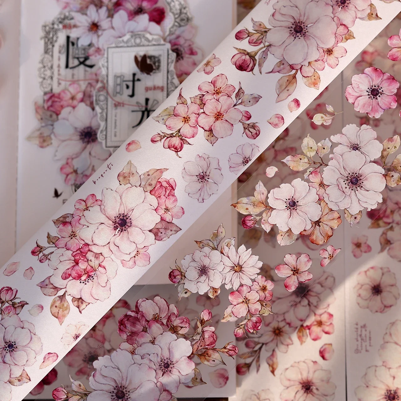 Taoyao Light Retro Pink White Big Flower Washi PET Journal Sticker Goo Card Tape
Taoyao Light Retro Pink White Big Flower Washi PET Journal Sticker Goo Card Tape