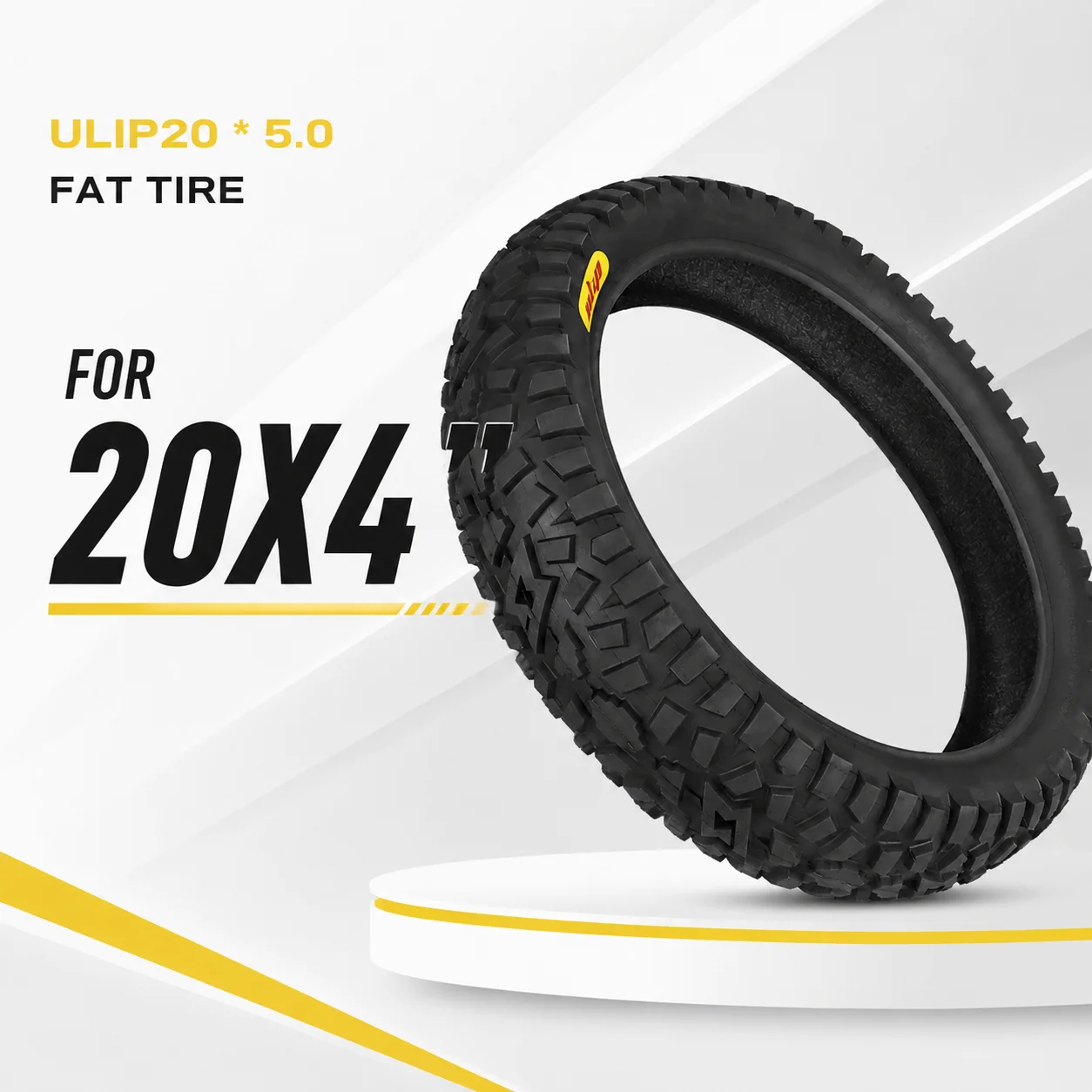 Ulip20 * 5.0 20x4 Inch Fat Tire Off-Road Outer Tire for Electric Fat Bike Wide Anti-Slip Reinforced Pneumatic Tyre
Ulip20 * 5.0 20x4 Inch Fat Tire Off-Road Outer Tire for Electric Fat Bike Wide Anti-Slip Reinforced Pneumatic Tyre