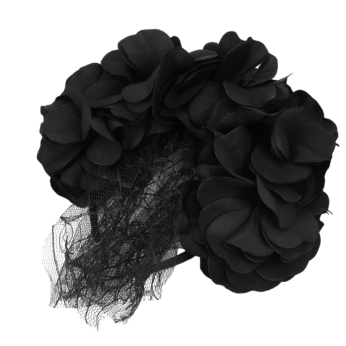 Black Mesh With Simulated Flowers Headdress Simulated Flowers Halloween Hair Accessory Floral Hairband For Costume Decoration
Black Mesh With Simulated Flowers Headdress Simulated Flowers Halloween Hair Accessory Floral Hairband For Costume Decoration