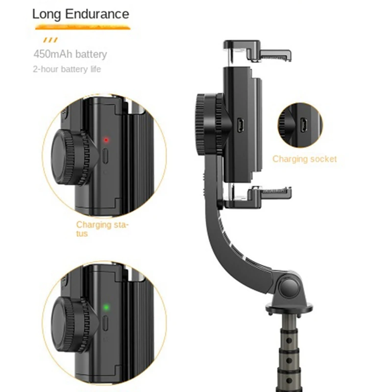 Gimbal Stabilizer Aluminum Alloy With Fill Light Selfie Stick Foldable Wireless Tripod Wireless Bluetooth For IOS Android
Gimbal Stabilizer Aluminum Alloy With Fill Light Selfie Stick Foldable Wireless Tripod Wireless Bluetooth For IOS Android
