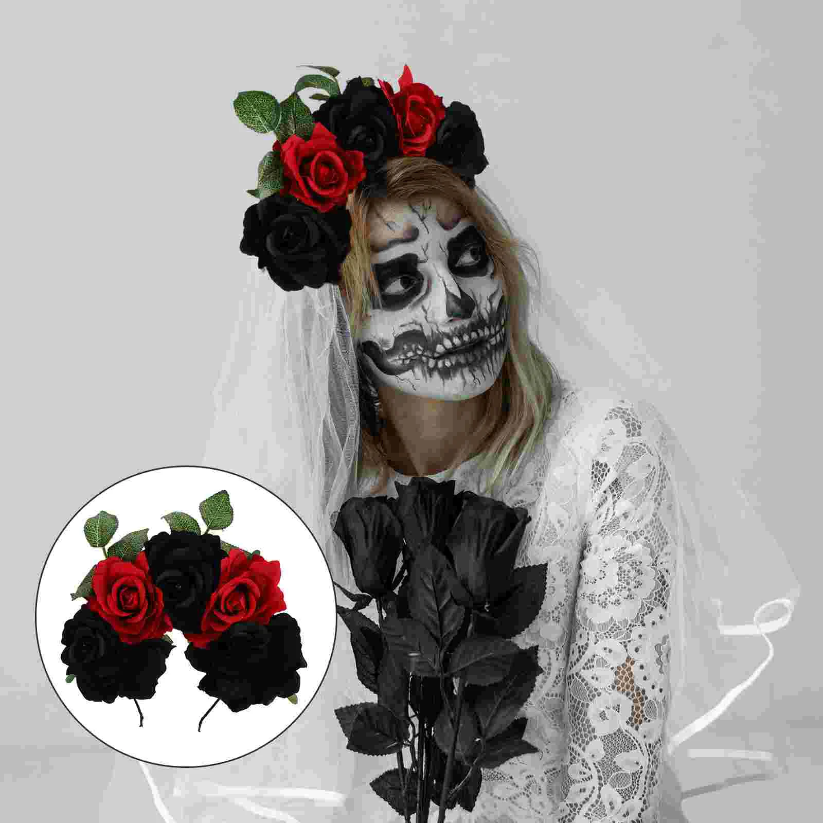 Wedding Hair Accessories Rose Headband Halloween Accessory Women's Fairy Headpiece
Wedding Hair Accessories Rose Headband Halloween Accessory Women's Fairy Headpiece