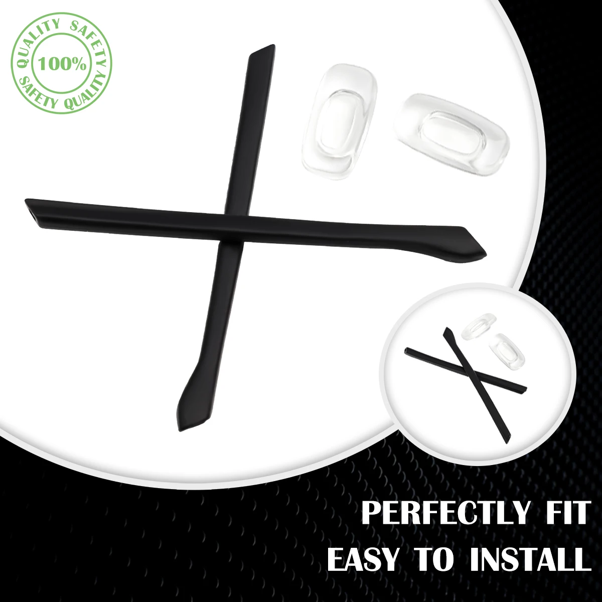100% Precise-Fit Replacement Rubber Kits For Oakley Cartridge OX5137 Frame Super Comfort & Durable & No Slip
100% Precise-Fit Replacement Rubber Kits For Oakley Cartridge OX5137 Frame Super Comfort & Durable & No Slip