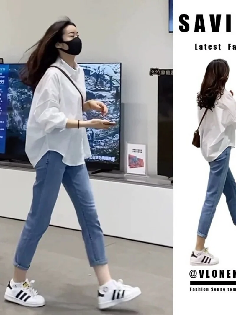 Slimming Effectiveness Women's Shirt Two-Piece Set plus Size Spring Summer Fashion Korean Style Medium Waist Polyester Fabric
Slimming Effectiveness Women's Shirt Two-Piece Set plus Size Spring Summer Fashion Korean Style Medium Waist Polyester Fabric