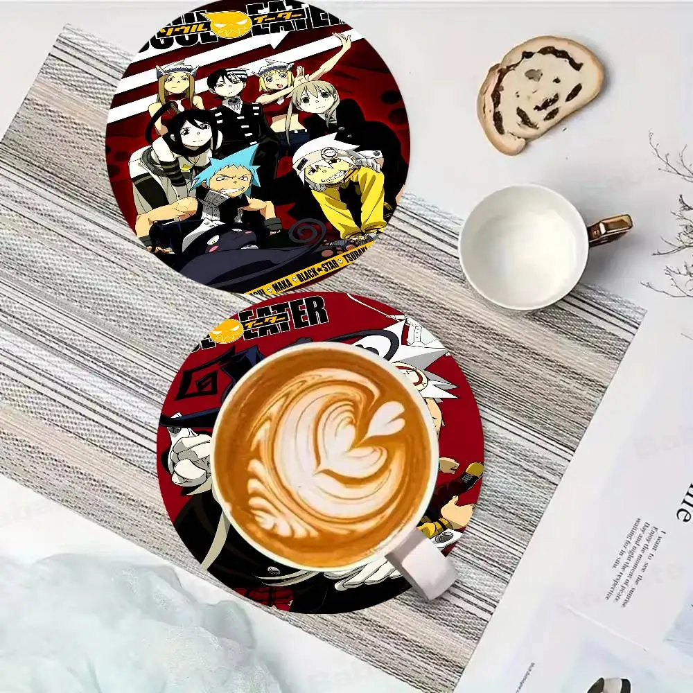 S-Soul E-Eater Anime Wood Coaster Set - Heat Resistant For Tea & Coffee, Home Cafe Decor Holiday Gift
S-Soul E-Eater Anime Wood Coaster Set - Heat Resistant For Tea & Coffee, Home Cafe Decor Holiday Gift