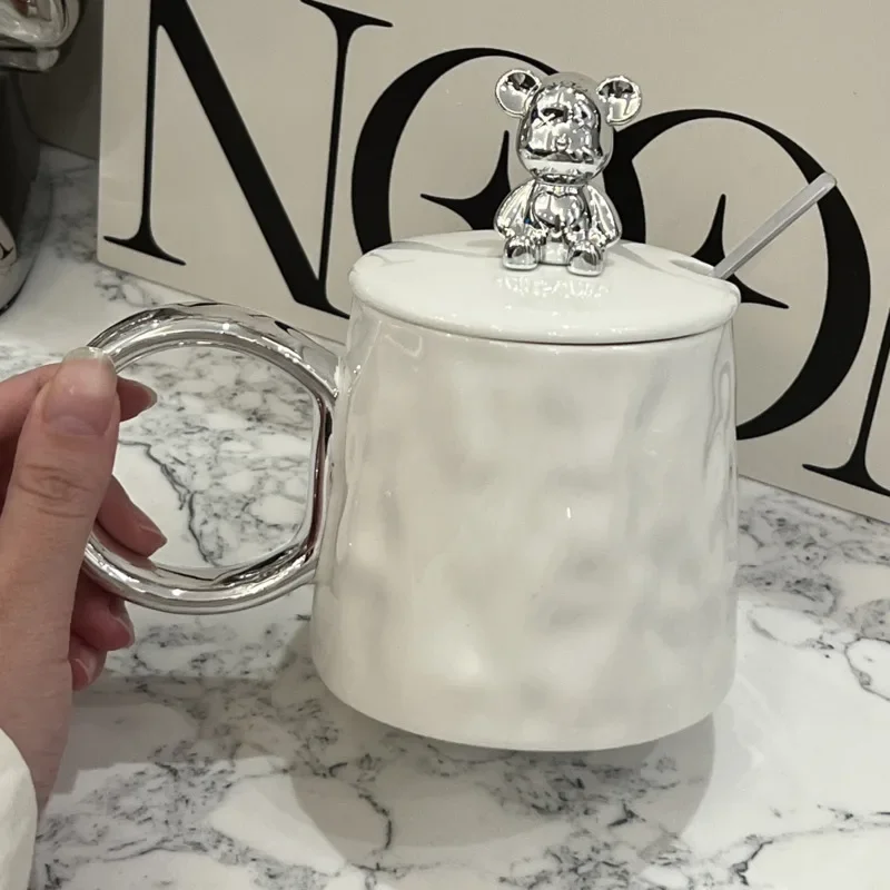 Light Luxury Ceramic Coffee Cup With Lid and Spoon Coffee Mugs Office High Appearance Level Tea Mug
Light Luxury Ceramic Coffee Cup With Lid and Spoon Coffee Mugs Office High Appearance Level Tea Mug