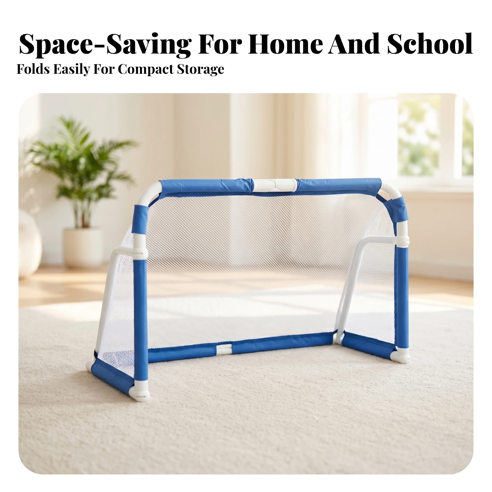 Foldable Soccer Goal Cylindrical Frame Frame Kids Soccer Goal Sports Equipment Reinforced Joints Indoor Outdoor for Children
Foldable Soccer Goal Cylindrical Frame Frame Kids Soccer Goal Sports Equipment Reinforced Joints Indoor Outdoor for Children