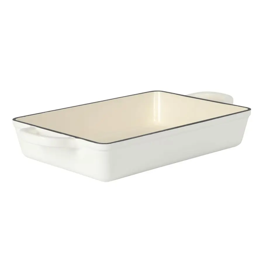 Artisan 13 Enameled Cast Iron Lasagna Pan Matte Linen White, Durable Oven Safe Bakeware
Artisan 13 Enameled Cast Iron Lasagna Pan Matte Linen White, Durable Oven Safe Bakeware
