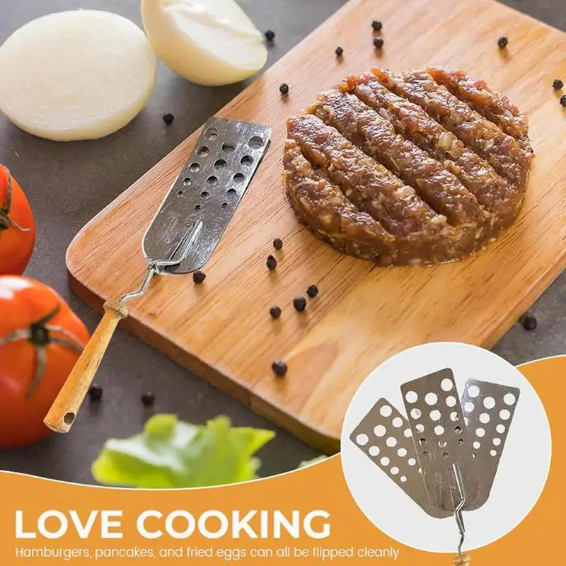 BBQ Spatula Stainless Steel Fish Turner Spatula With Slots Heat Resistant Hamburger Turning Scraper Kitchen Utensil For Fish
BBQ Spatula Stainless Steel Fish Turner Spatula With Slots Heat Resistant Hamburger Turning Scraper Kitchen Utensil For Fish