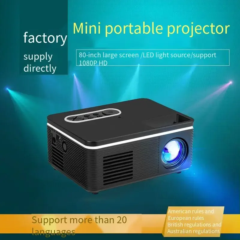 Новый мини-проектор H90, домашний светодиодный портативный мини-проектор HD 1080P для домашнего кинотеатра, компактный проектор Mi Smart
Новый мини-проектор H90, домашний светодиодный портативный мини-проектор HD 1080P для домашнего кинотеатра, компактный проектор Mi Smart
