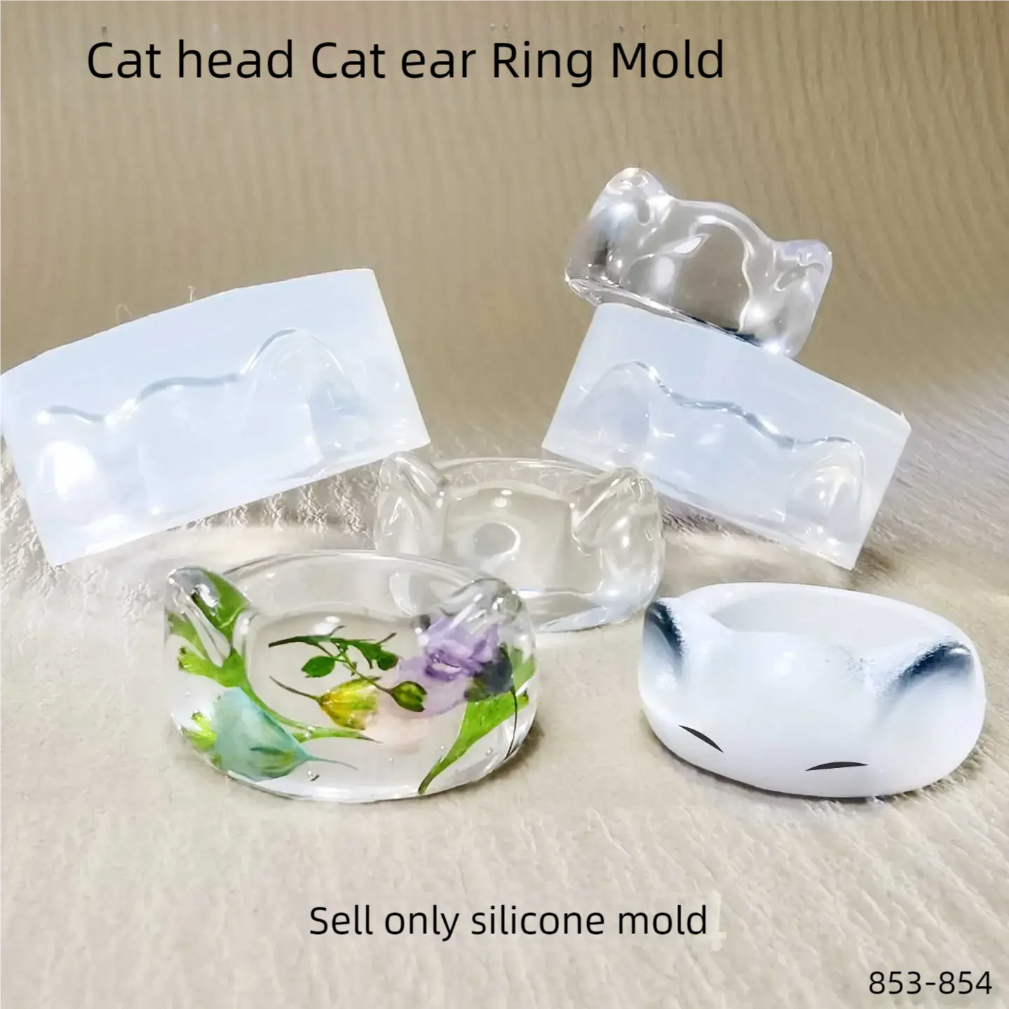 DIY Handcraft Cat head Cat ear Ring Mold Food Play Miniature Pinching Mould Epoxy Resin Mold UV Resin Moldse
DIY Handcraft Cat head Cat ear Ring Mold Food Play Miniature Pinching Mould Epoxy Resin Mold UV Resin Moldse