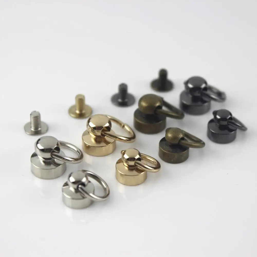 10pcs Metal Ball Post With O Ring Studs Rivets Nail Screwback Round Head Spots Spikes Leather Craft phone case decor Accessories
10pcs Metal Ball Post With O Ring Studs Rivets Nail Screwback Round Head Spots Spikes Leather Craft phone case decor Accessories
