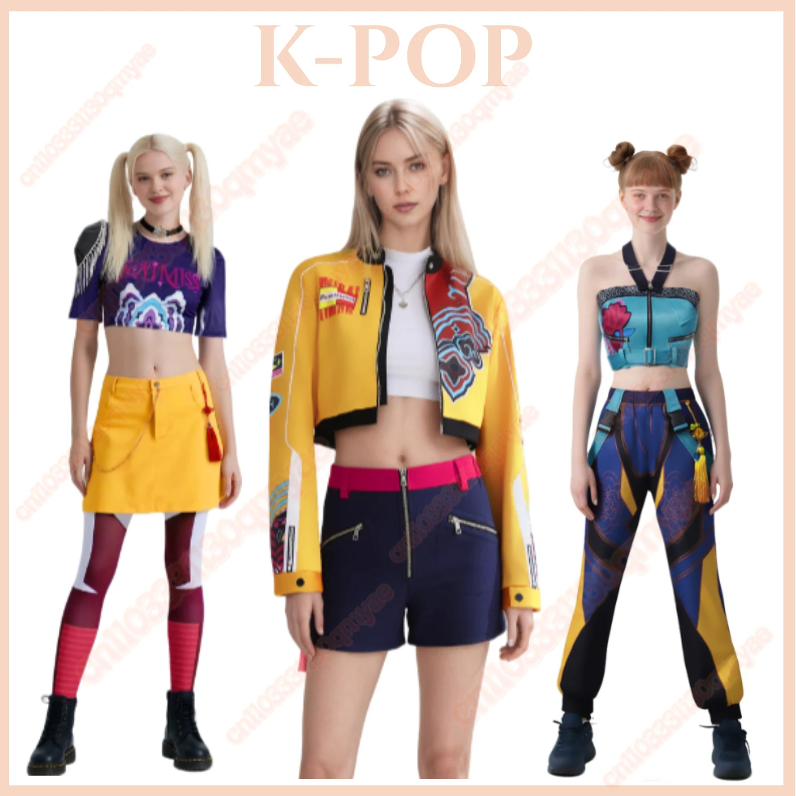 Rumi Zoey Mira Kpop Cosplay Costume Demon Hunter Huntrix Women Idol Outfit for Halloween And Carnival Parties 
Rumi Zoey Mira Kpop Cosplay Costume Demon Hunter Huntrix Women Idol Outfit for Halloween And Carnival Parties