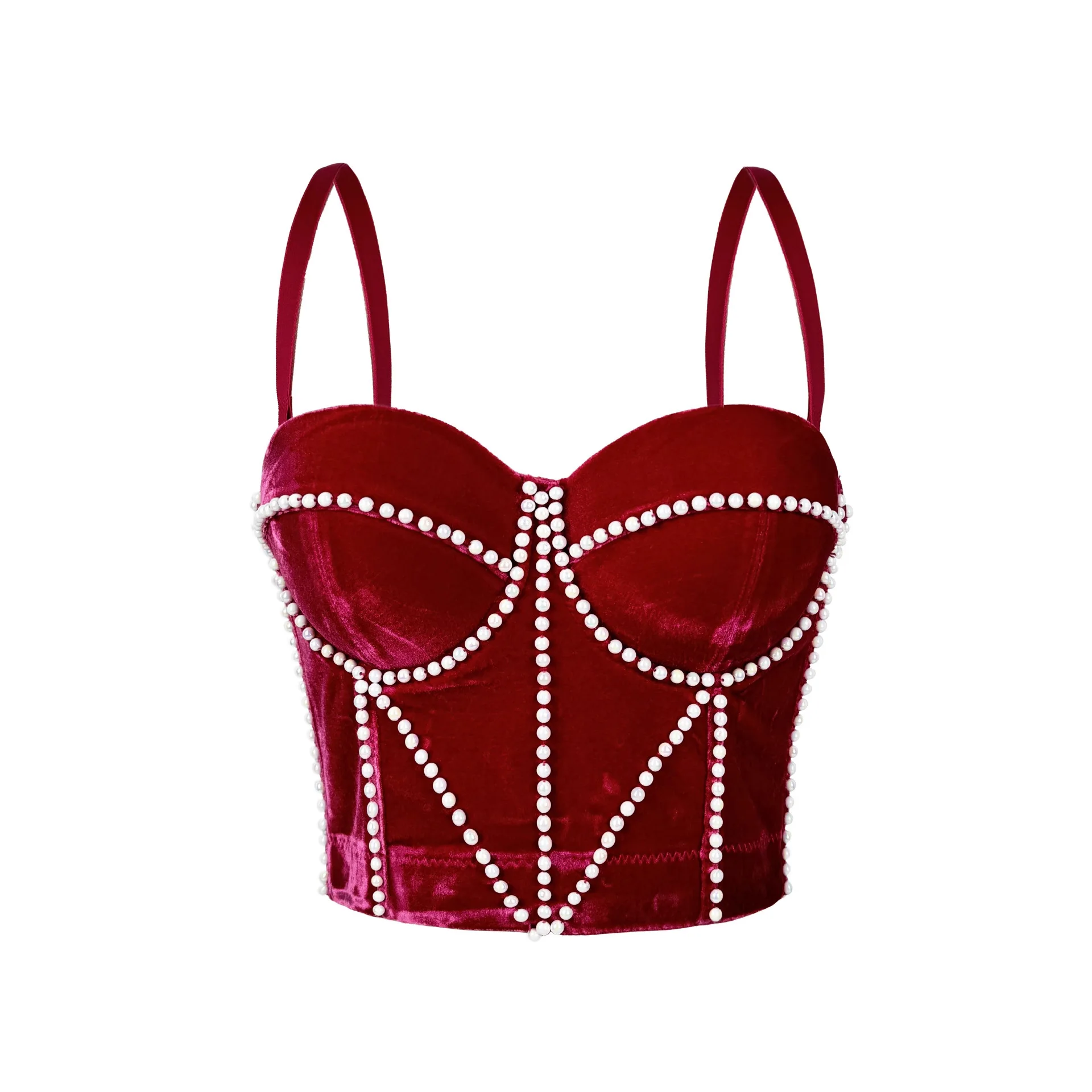 Autumn and Winter Velvet Sling Vest Pearl Fine Velvet Short Bone Bra Fashionable and Warm with Tube Fish Bone Crop Top Women
Autumn and Winter Velvet Sling Vest Pearl Fine Velvet Short Bone Bra Fashionable and Warm with Tube Fish Bone Crop Top Women