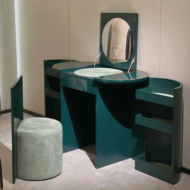 Italian Minimalist Light Luxury Emerald Green Solid Wood Adjustable Folding Mirror Dressing Table Storage Modern Apartment
Italian Minimalist Light Luxury Emerald Green Solid Wood Adjustable Folding Mirror Dressing Table Storage Modern Apartment