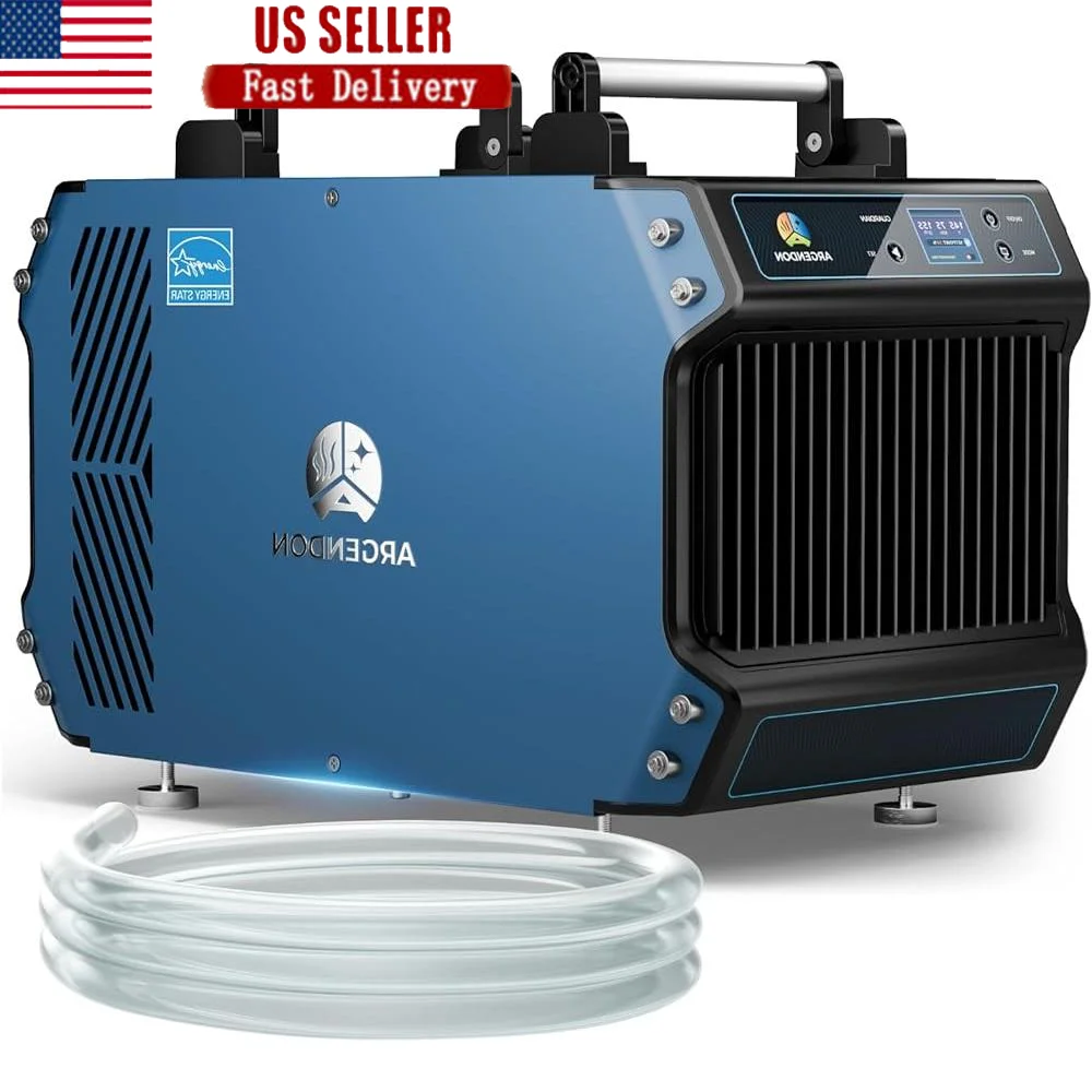 Коммерческий осушитель, 145 пинтов, подвал для ползания, промышленный контроль влаги, сливной шланг, непрерывная работа, энергия 
Коммерческий осушитель, 145 пинтов, подвал для ползания, промышленный контроль влаги, сливной шланг, непрерывная работа, энергия