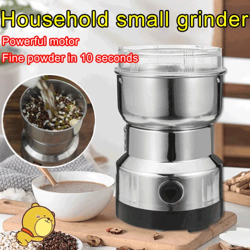 Coffee Bean Grinder 1PC Home Bean Mill Stainless Steel Ultra Fine Grains Chinese Medicine Crusher Electric Grinder
Coffee Bean Grinder 1PC Home Bean Mill Stainless Steel Ultra Fine Grains Chinese Medicine Crusher Electric Grinder