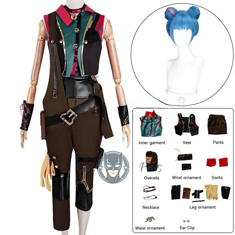 Аниме Arcane Season 2, Jinx, карнавальный костюм, полный комплект, игра LOL, пудра, униформа, карнавальная одежда на Хэллоуин
Аниме Arcane Season 2, Jinx, карнавальный костюм, полный комплект, игра LOL, пудра, униформа, карнавальная одежда на Хэллоуин