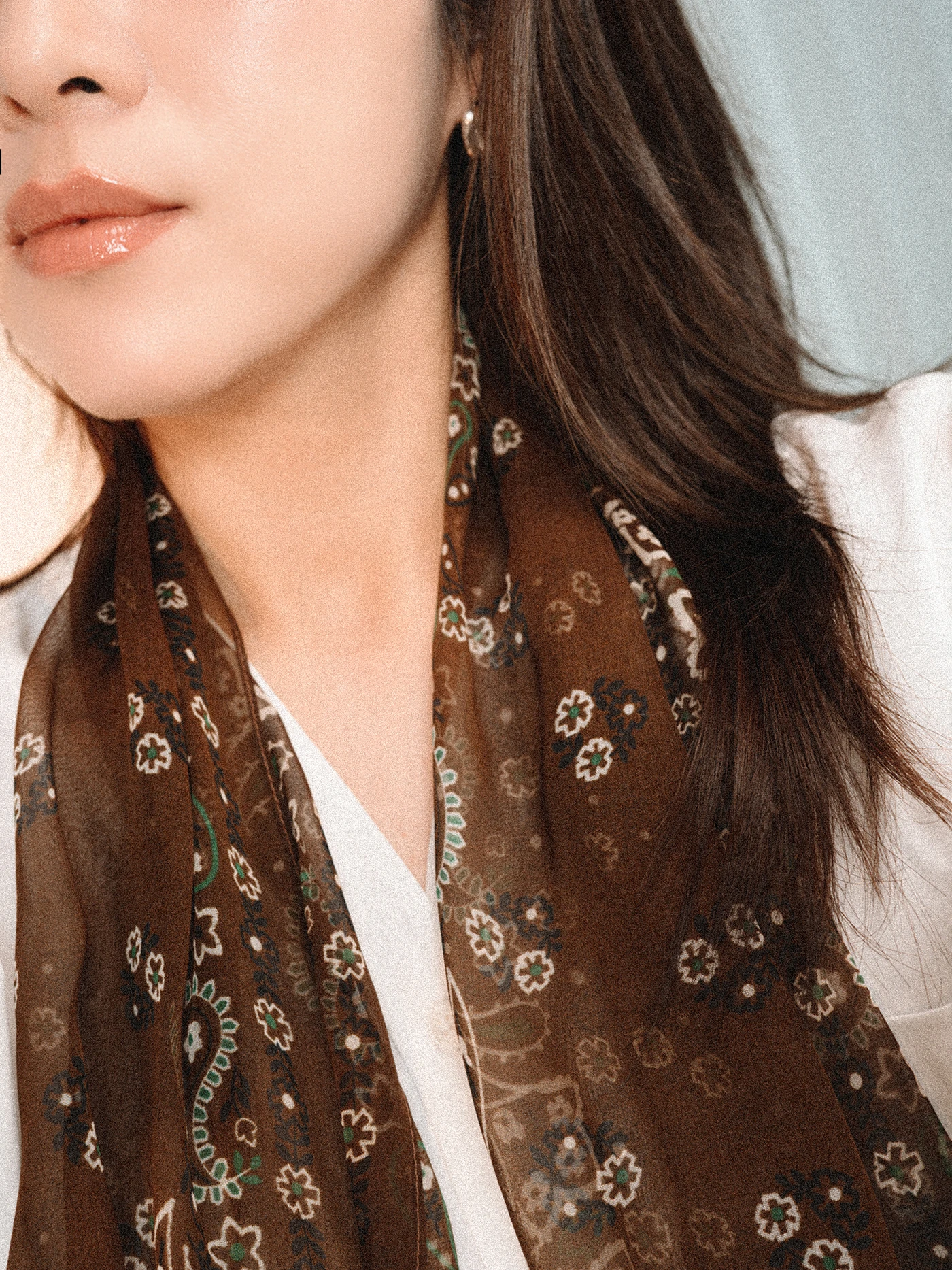 GOTAN 100% Silk Brown Paisley Scarf Women's Style Nut Flower Commuter Hairband Fashionable Ethnic Rectangle Scarf
GOTAN 100% Silk Brown Paisley Scarf Women's Style Nut Flower Commuter Hairband Fashionable Ethnic Rectangle Scarf