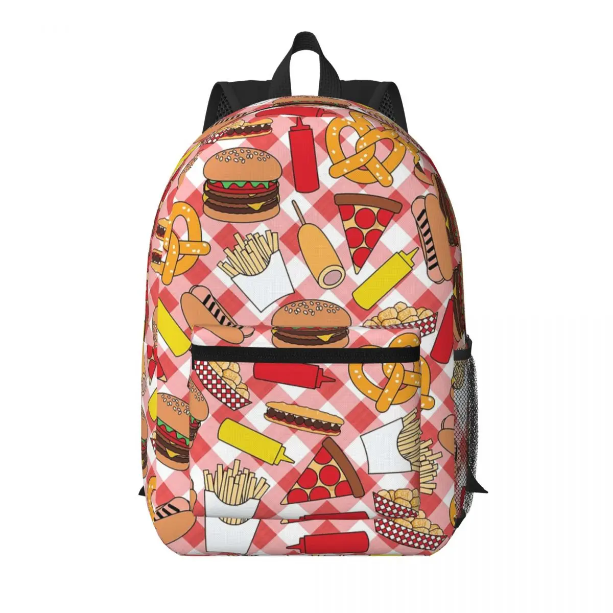 French Fries Hamburgers And Hot Dogs Student Backpack School Bag Hiking Travel Daypack for Boys Girls Bookbag Shoulder Bags
French Fries Hamburgers And Hot Dogs Student Backpack School Bag Hiking Travel Daypack for Boys Girls Bookbag Shoulder Bags