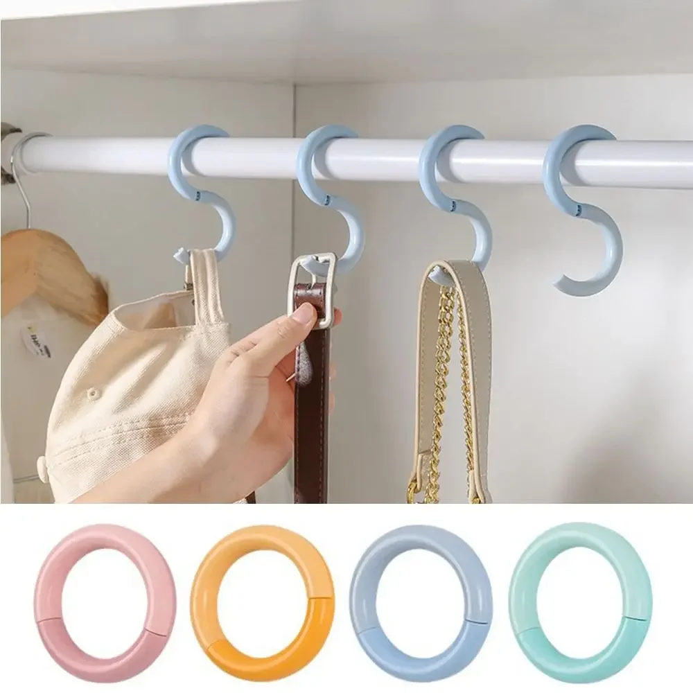 4Pcs Versatile Plastic S-Shaped Hooks Punch Free Hanging Railing S Hanger Foldable Windproof Clothes Handbag Hook Kitchen
4Pcs Versatile Plastic S-Shaped Hooks Punch Free Hanging Railing S Hanger Foldable Windproof Clothes Handbag Hook Kitchen