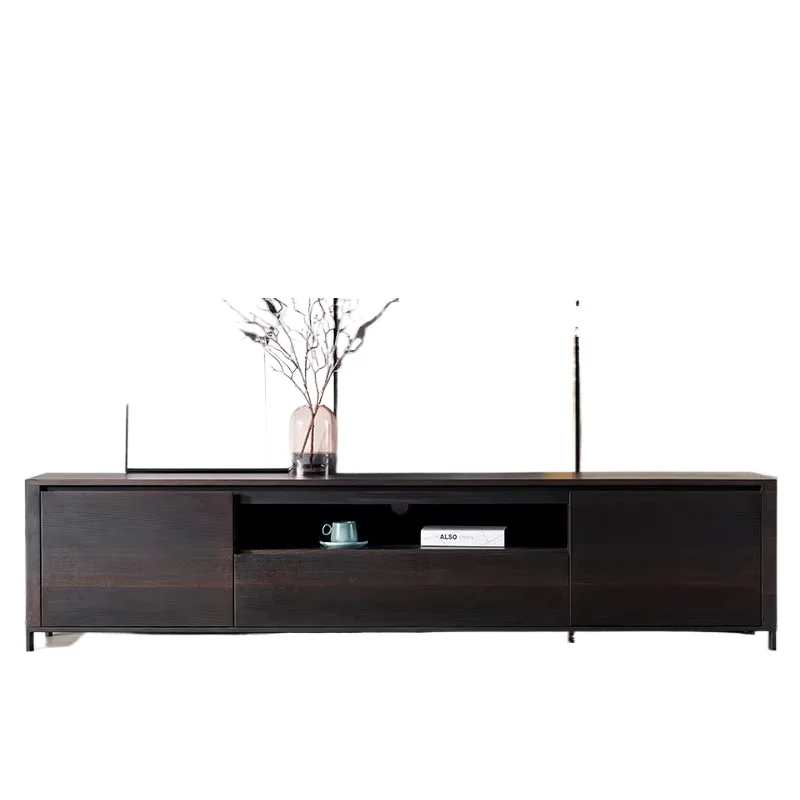 Modern minimalist Italian smoked square TV cabinet bedroom living room storage floor cabinet
Modern minimalist Italian smoked square TV cabinet bedroom living room storage floor cabinet