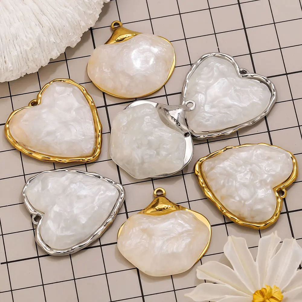 2PCS Stainless Steel Resin Heart Charms for Jewelry Making DIY Women Necklace Earrings Jewelry Pendants Accessories Wholesale
2PCS Stainless Steel Resin Heart Charms for Jewelry Making DIY Women Necklace Earrings Jewelry Pendants Accessories Wholesale