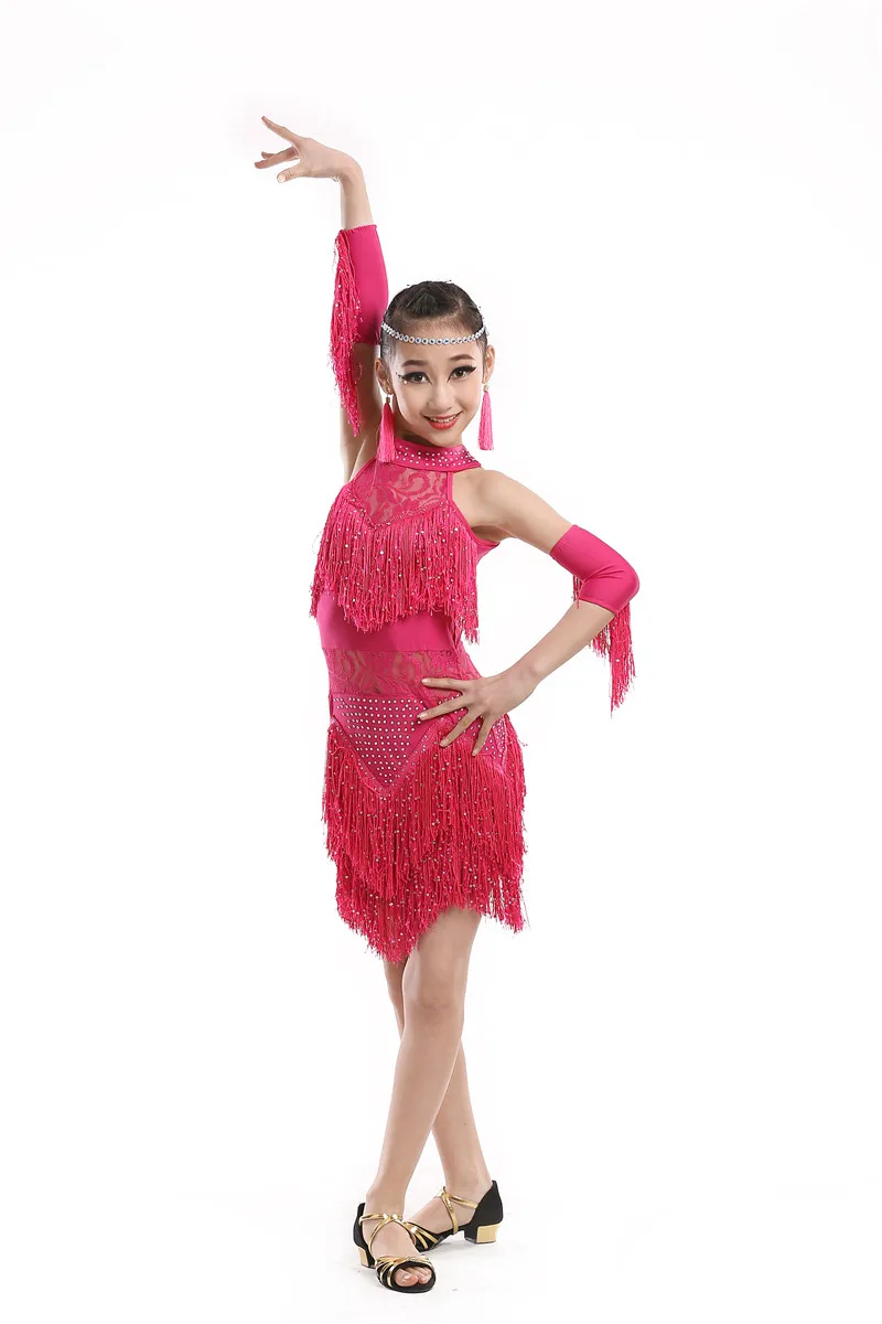Children's Latin dance dress Tassel girls grade competition dress Practice Jazz tango performance costume
Children's Latin dance dress Tassel girls grade competition dress Practice Jazz tango performance costume