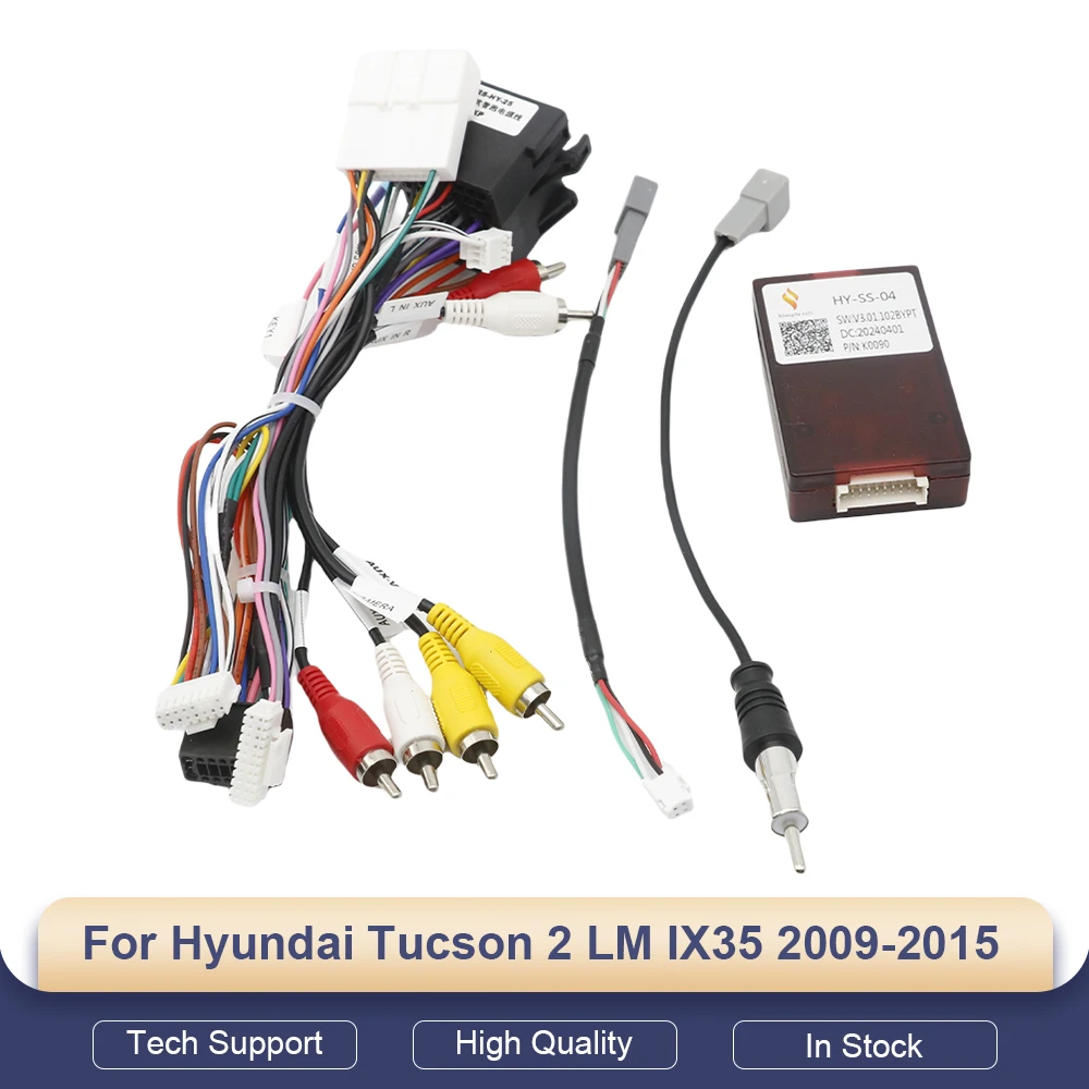 Android Car Radio Canbus Box Decoder For HY-SS-04 for Hyundai Tucson 2 LM IX35 2009-2015 Wiring Harness Adapter Power Cable
Android Car Radio Canbus Box Decoder For HY-SS-04 for Hyundai Tucson 2 LM IX35 2009-2015 Wiring Harness Adapter Power Cable