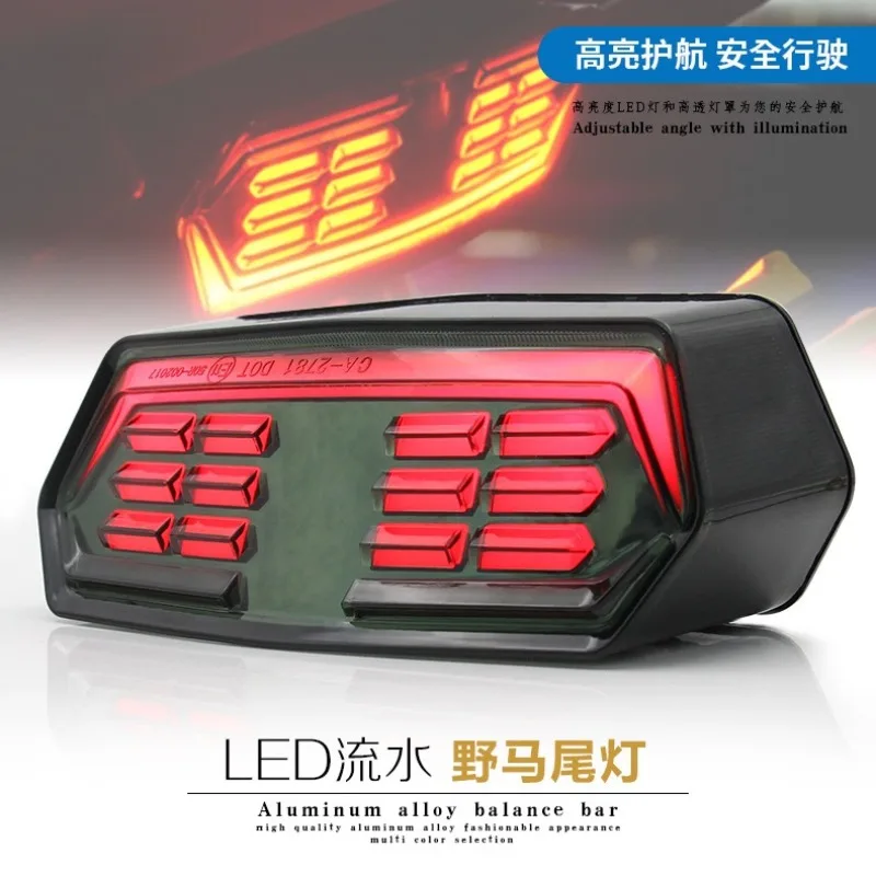 Motorcycle Rear Tail Light Assembly 12V LED Flowing Turn Signal Brake Lamp For MSX125 CB650 CTX700
Motorcycle Rear Tail Light Assembly 12V LED Flowing Turn Signal Brake Lamp For MSX125 CB650 CTX700