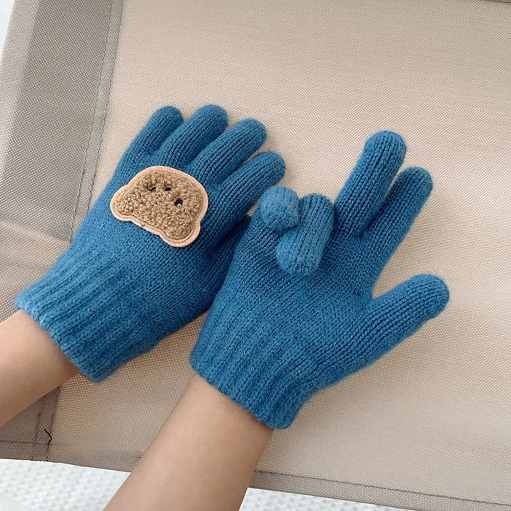 Cartoon Bear Winter Children Baby Gloves Boys Girls Warm Mittens Thickened Knitted Gloves Hand Warmer Thermal Thick Gloves 
Cartoon Bear Winter Children Baby Gloves Boys Girls Warm Mittens Thickened Knitted Gloves Hand Warmer Thermal Thick Gloves
