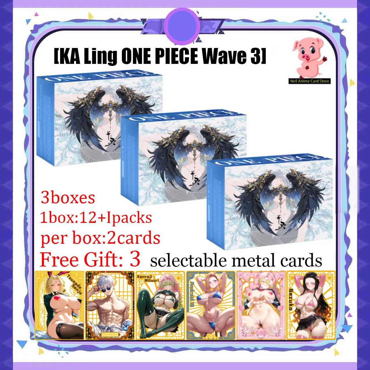 Оптовая продажа KA Ling ONE PIECE Wave 3, коллекционные карты Reverie World Goddess Glue Bor Nami Booster Box CCG TCG Hobby Gift
Оптовая продажа KA Ling ONE PIECE Wave 3, коллекционные карты Reverie World Goddess Glue Bor Nami Booster Box CCG TCG Hobby Gift