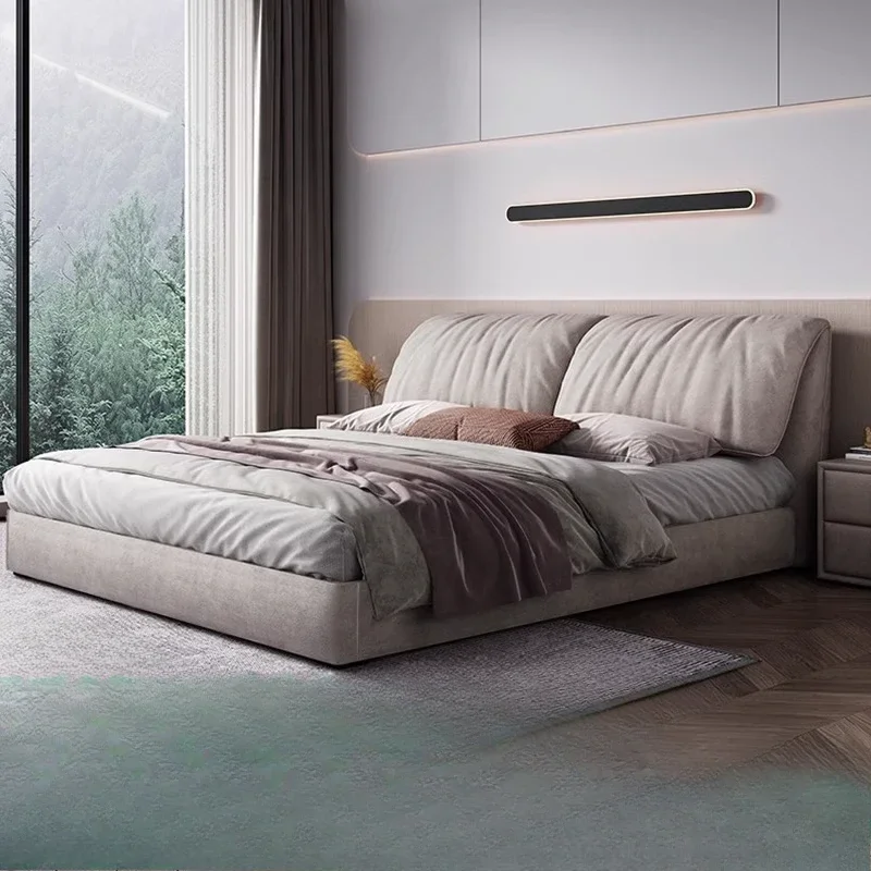 Frame Headboard Soft Modern Double Bed King Size Shelves Twin Full Double Bed Luxury Wooden Lit 2 Personnes Bedroom Furniture
Frame Headboard Soft Modern Double Bed King Size Shelves Twin Full Double Bed Luxury Wooden Lit 2 Personnes Bedroom Furniture