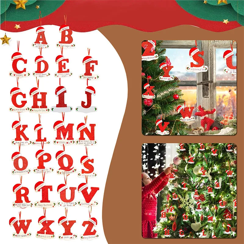 DIY Christmas Tree Decoration, Letter Pendant, 26 Letters, Home Holiday, Xmas Ornament, New Year, Nativity Decoration, 2024
DIY Christmas Tree Decoration, Letter Pendant, 26 Letters, Home Holiday, Xmas Ornament, New Year, Nativity Decoration, 2024