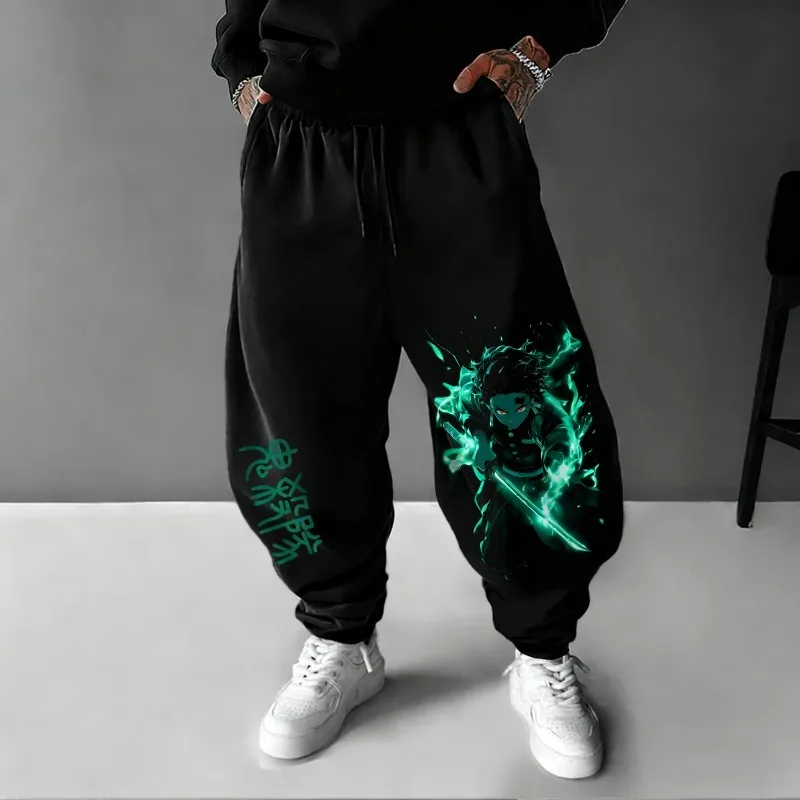 Autumn Winter Men's Sweatpants Demon Slayer Tanjirou Print Loose Causal Pants Y2k Man's Japanese Anime Cosplay Character Clothes
Autumn Winter Men's Sweatpants Demon Slayer Tanjirou Print Loose Causal Pants Y2k Man's Japanese Anime Cosplay Character Clothes